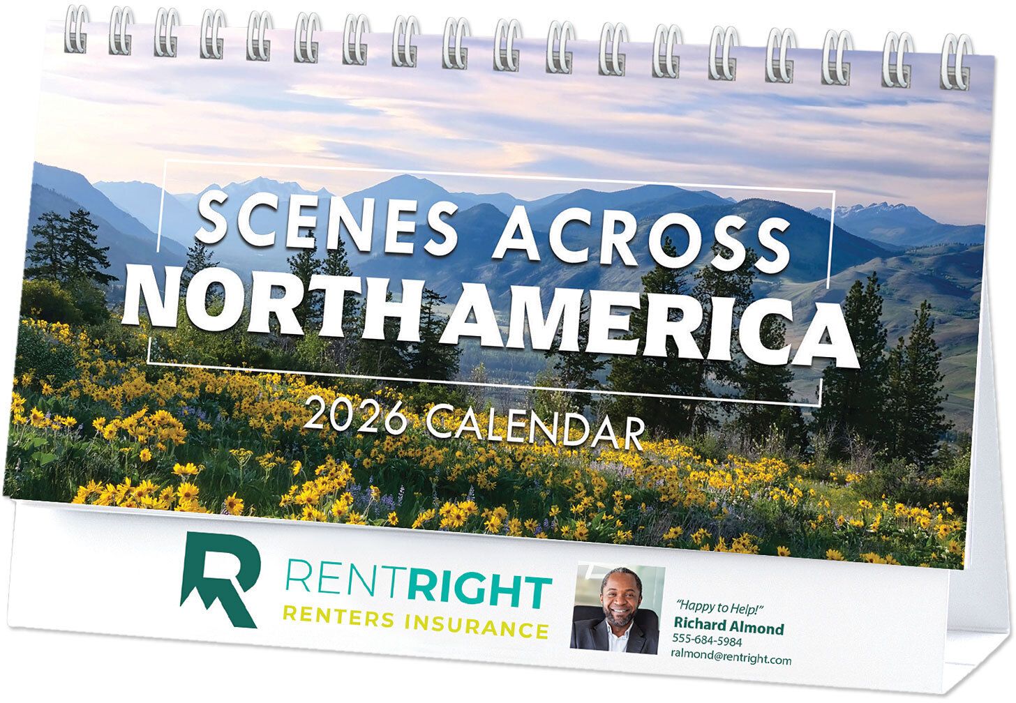 FULL COLOR SCENES ACROSS AMERICA DESK CALENDAR 1