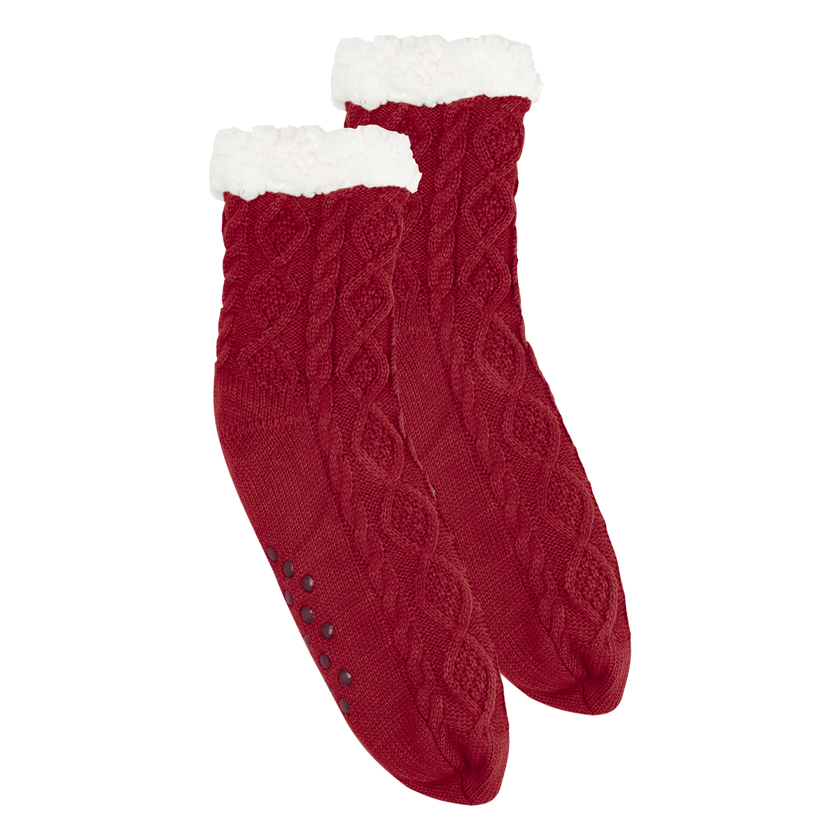 Cozy Cable Knit Slipper Socks 3