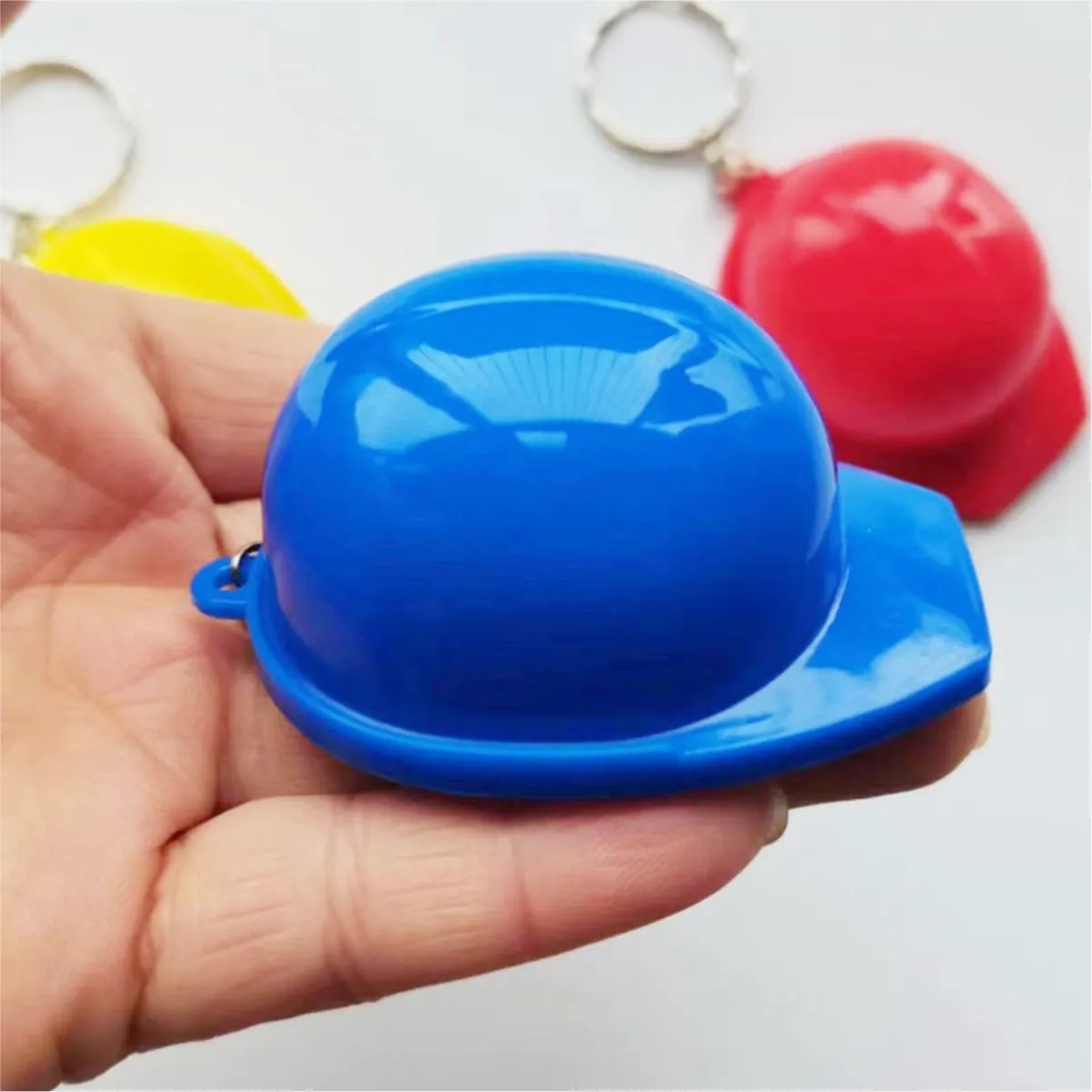 Promotional Construction Hard Hat Bottle Opener W/ Keychain 3