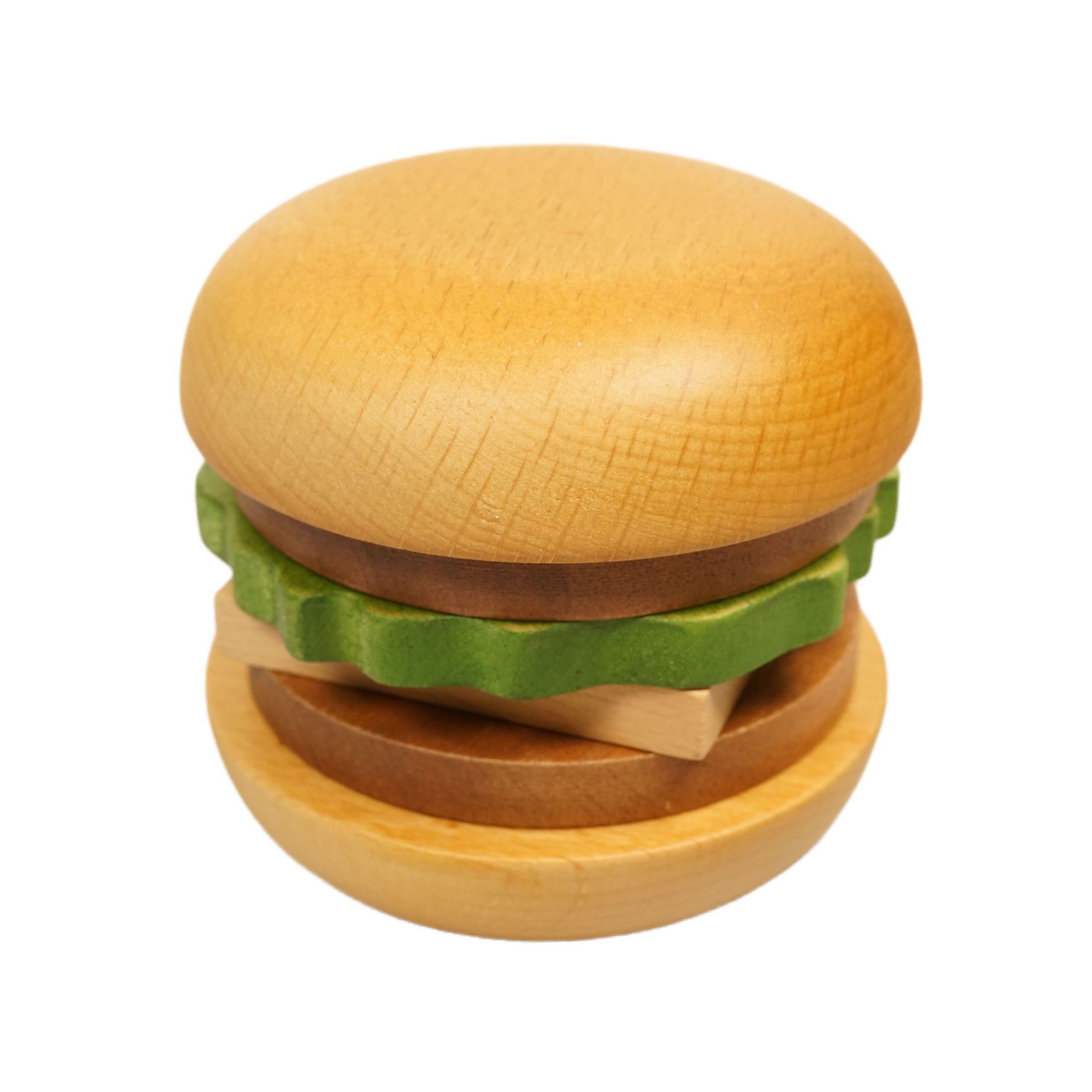 Hamburger Shaped Wood Coaster 2