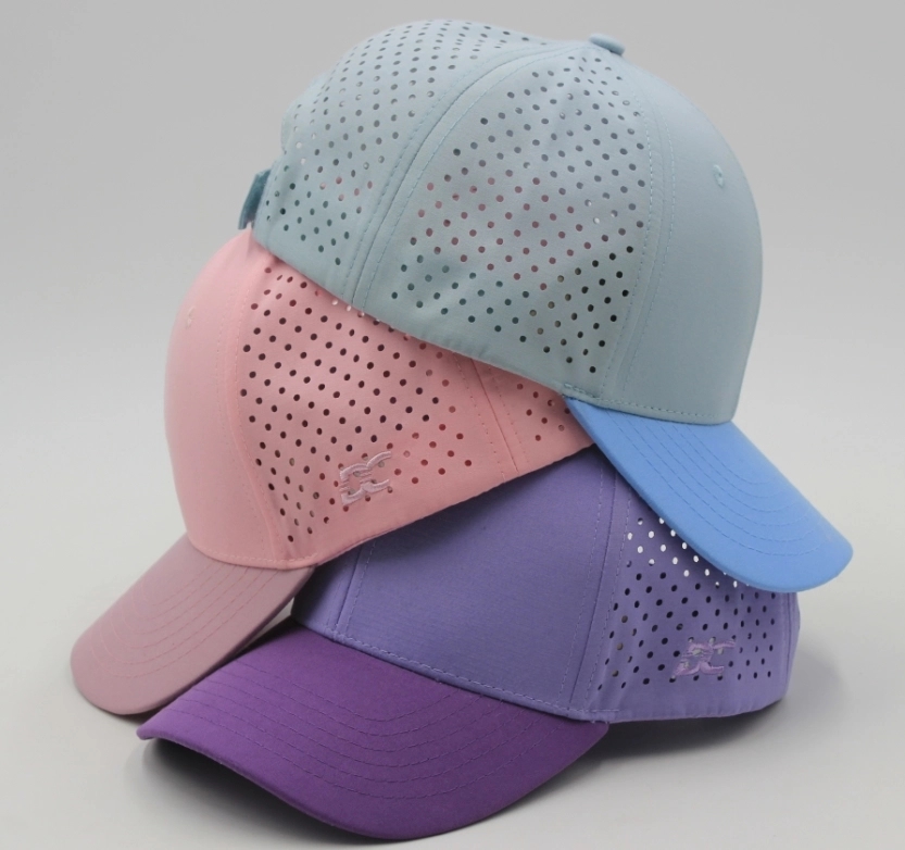 Trucker Cap 6 Panel Laser Cut Mesh Back SnapBack