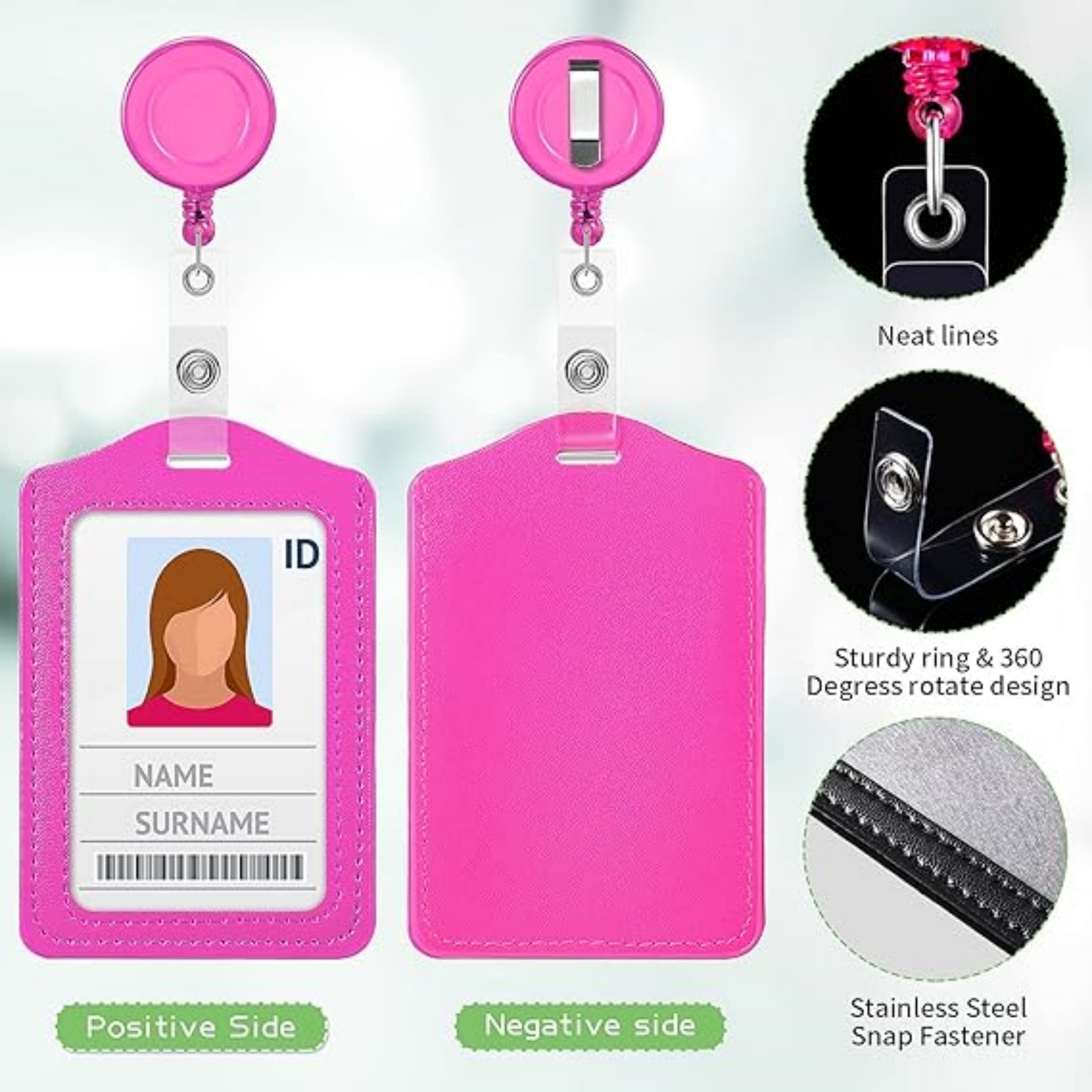 Multi-Color Name Badge Holder 5