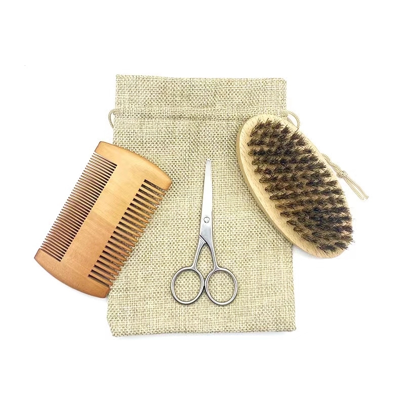 Set Of 4 Men'S Beard Combs 2