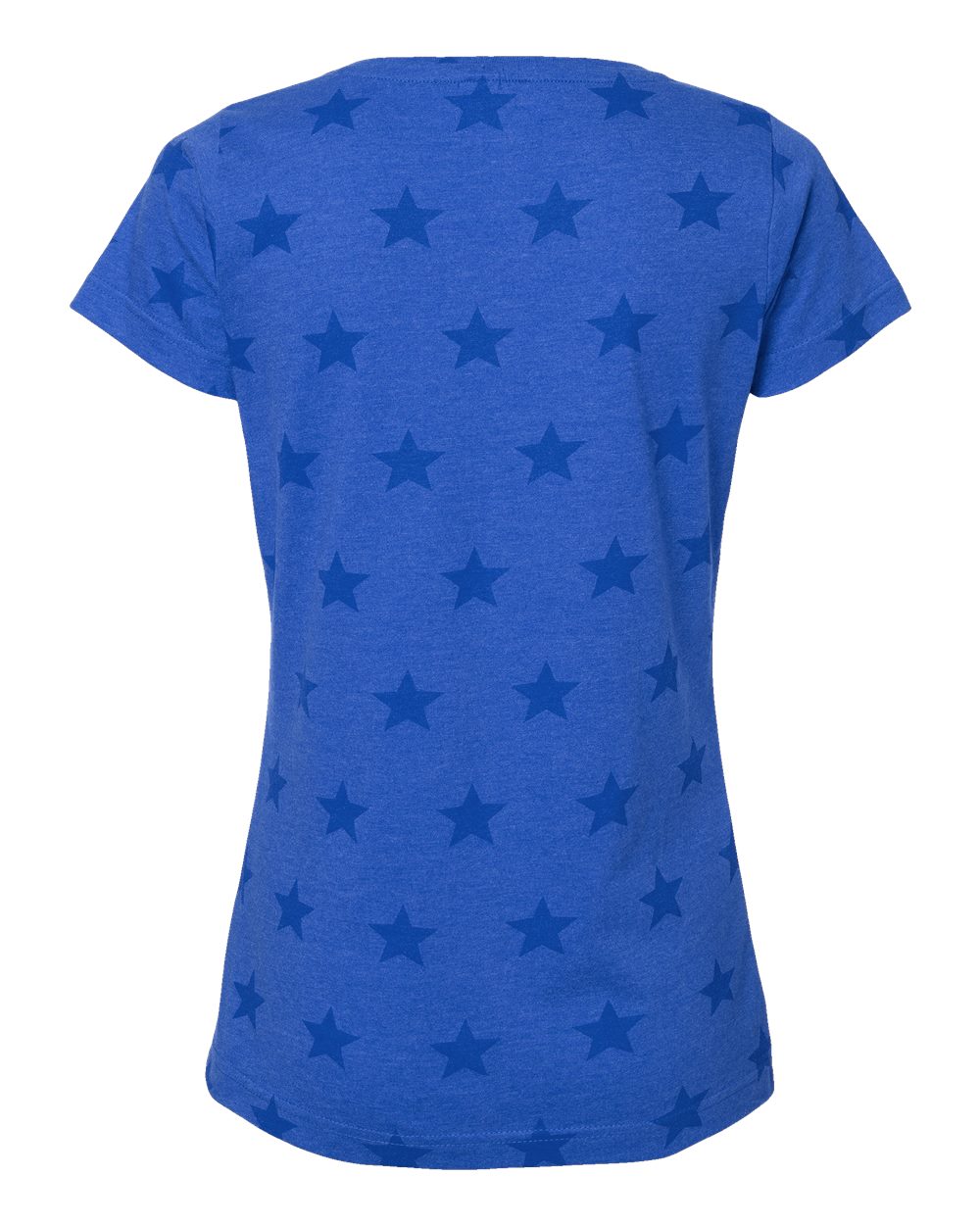 Women's Star Print Scoop Neck Tee - 3629 20