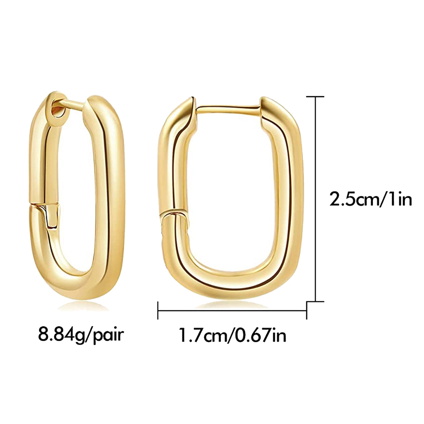 18K Gold Hoop Earring 2