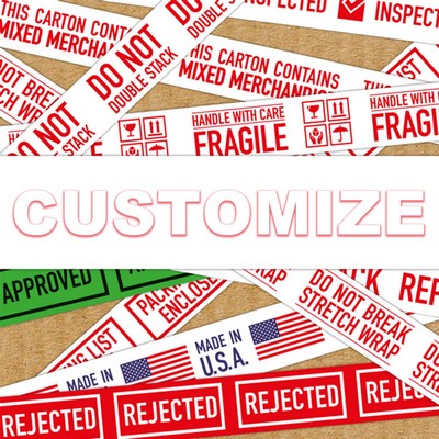 100 yd L x 1.8" W Full Color Shipping Packaging Tape 3