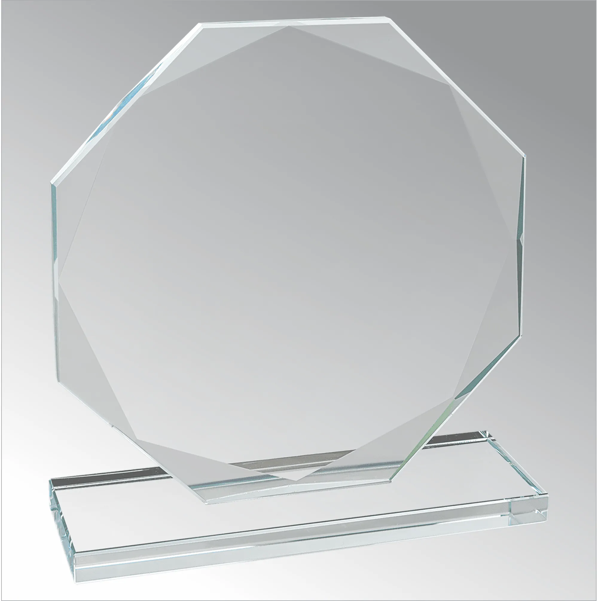 Octagon Clear Glass Award 2