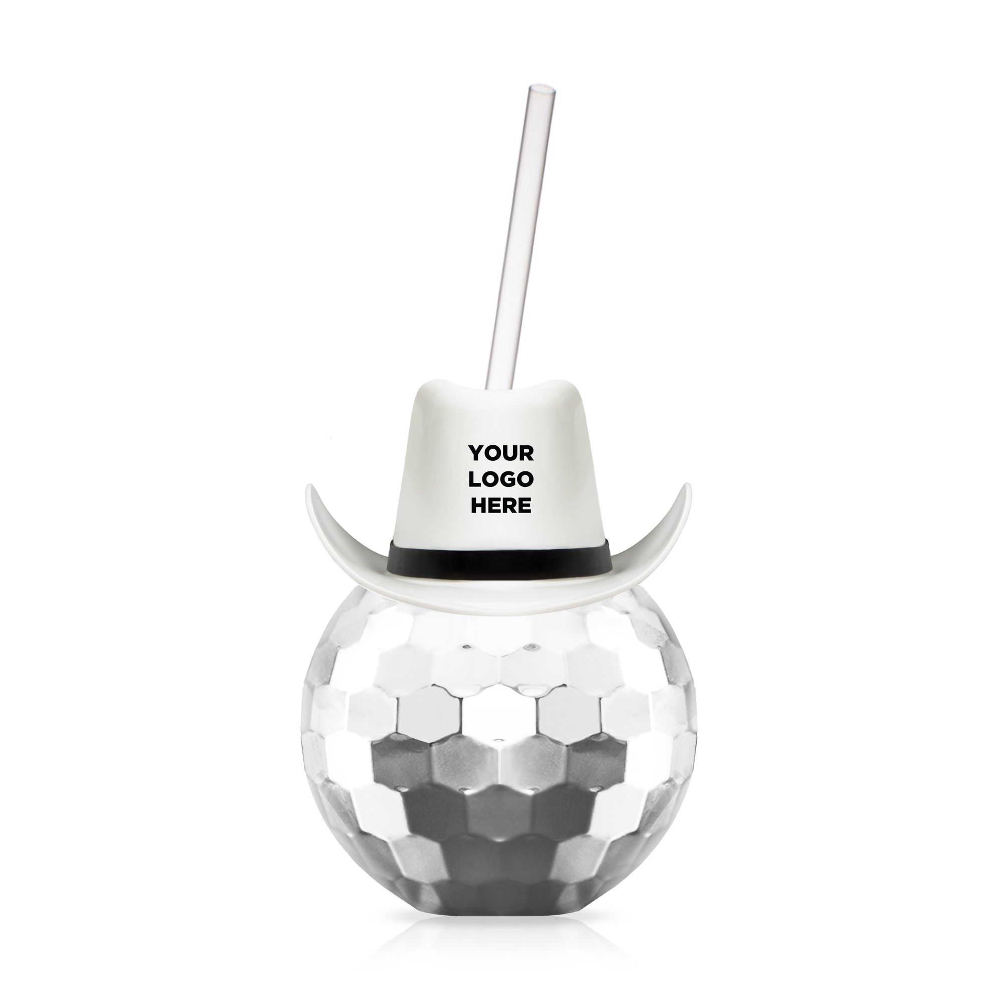 Disco Ball Cup - Silver with White Hat(hat not assembled) 4