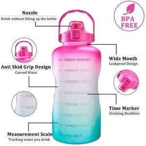 1 Gallon Plastic Water Bottle With Straw 1