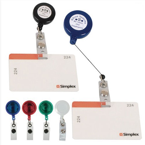 Retractable badge holder clip 2