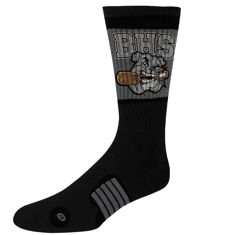 Black Sports Sock 9