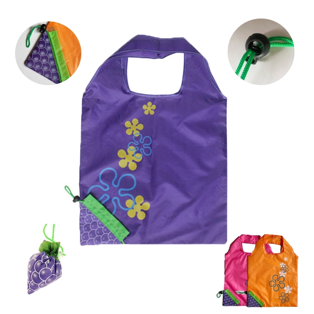 Fold Pull Cord Shopping Grape Bag 12