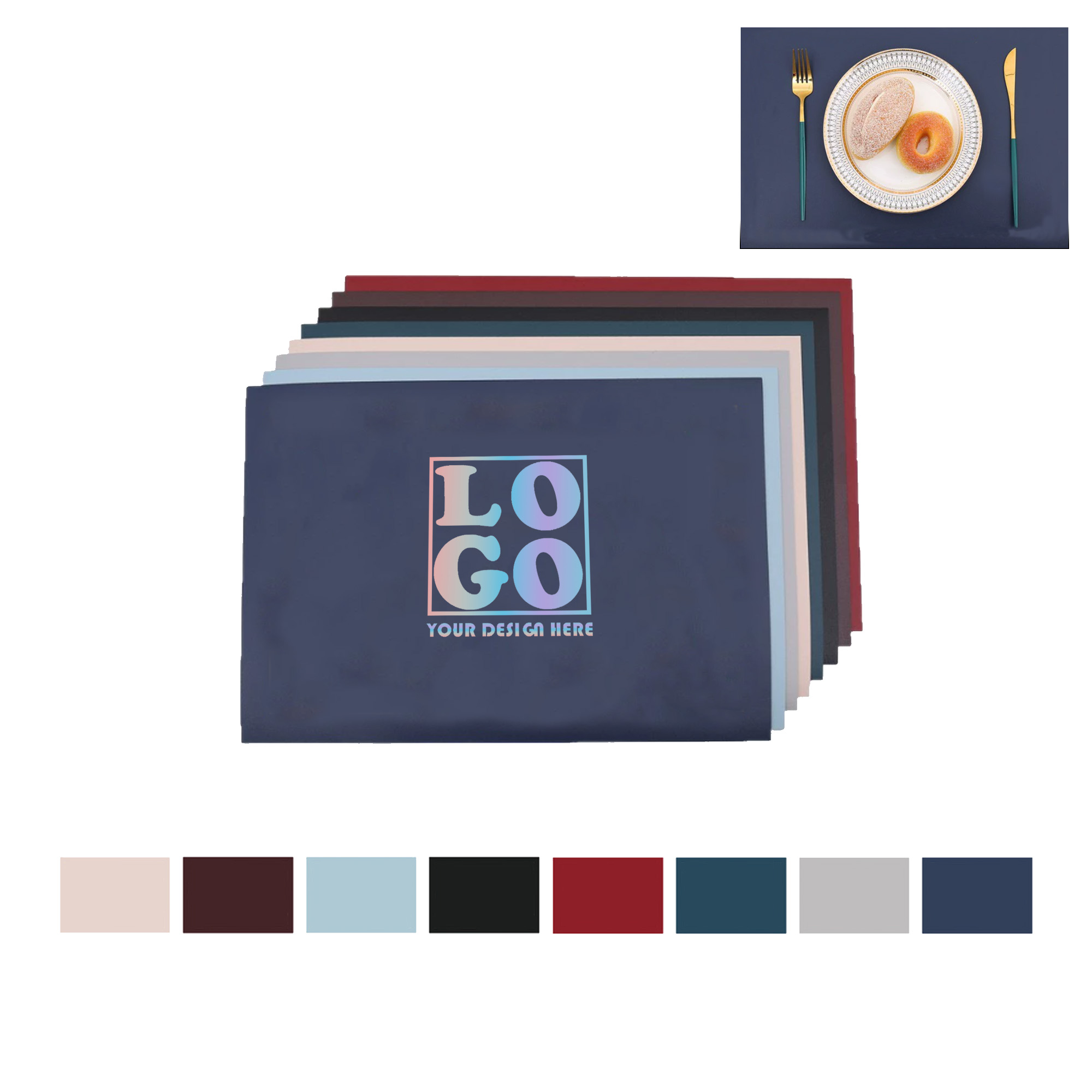 Rectangle Leather Placemat 3