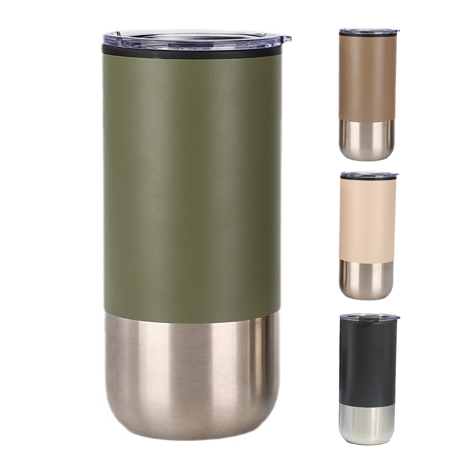 16oz Stainless Steel Vacuum Insulated Tumbler w/ Straw 2