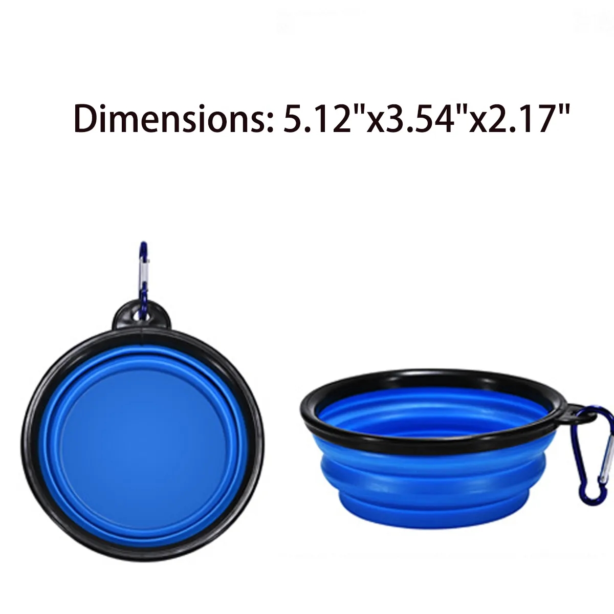 Foldable Travel Pet Bowl Portable Dog Cat Feeding 5