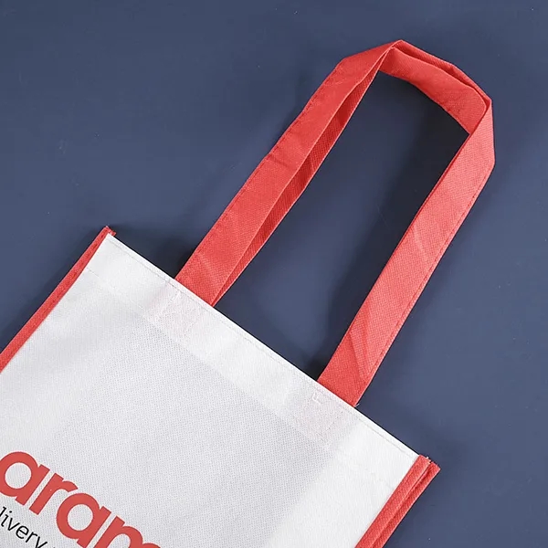 Rpet Non-woven Bag with color trim -14x17x4 5