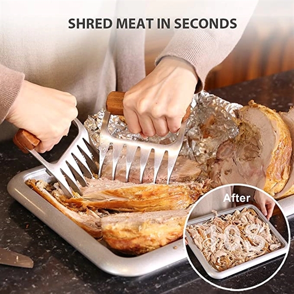 Metal Meat Claws for Shredding Pulled Pork 6