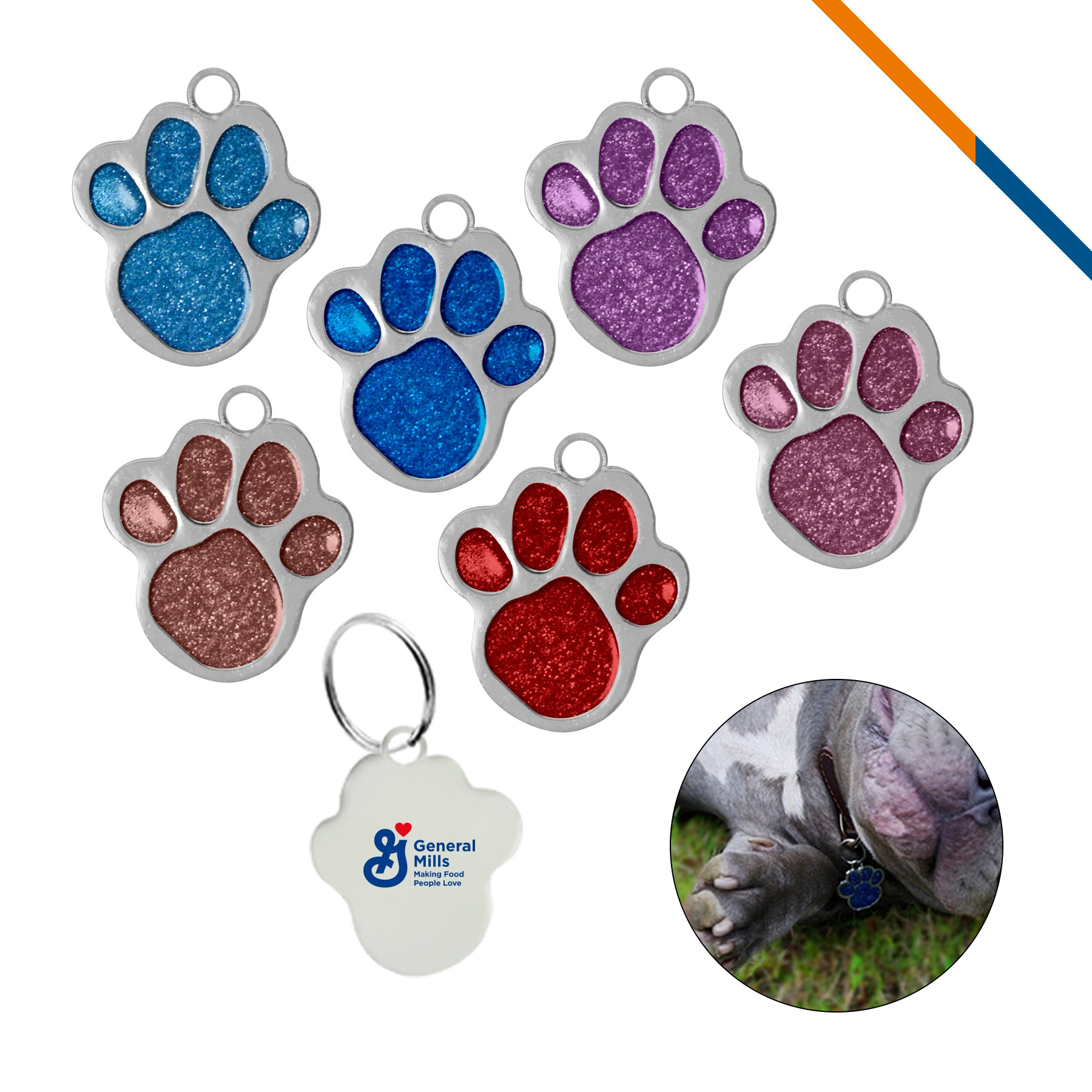 Glitter Paw Tags 2