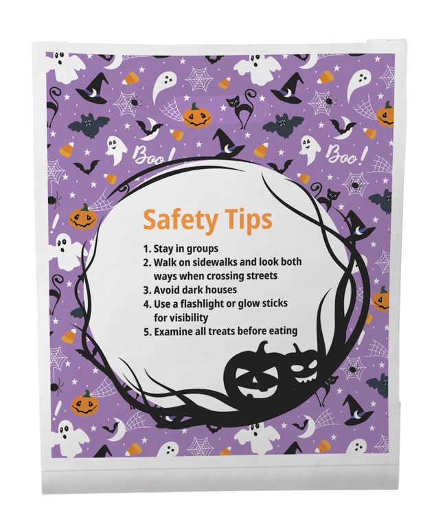 Halloween Scatter Design 1 Merchant Paper Bags (12" x 15" x 2.5") 3