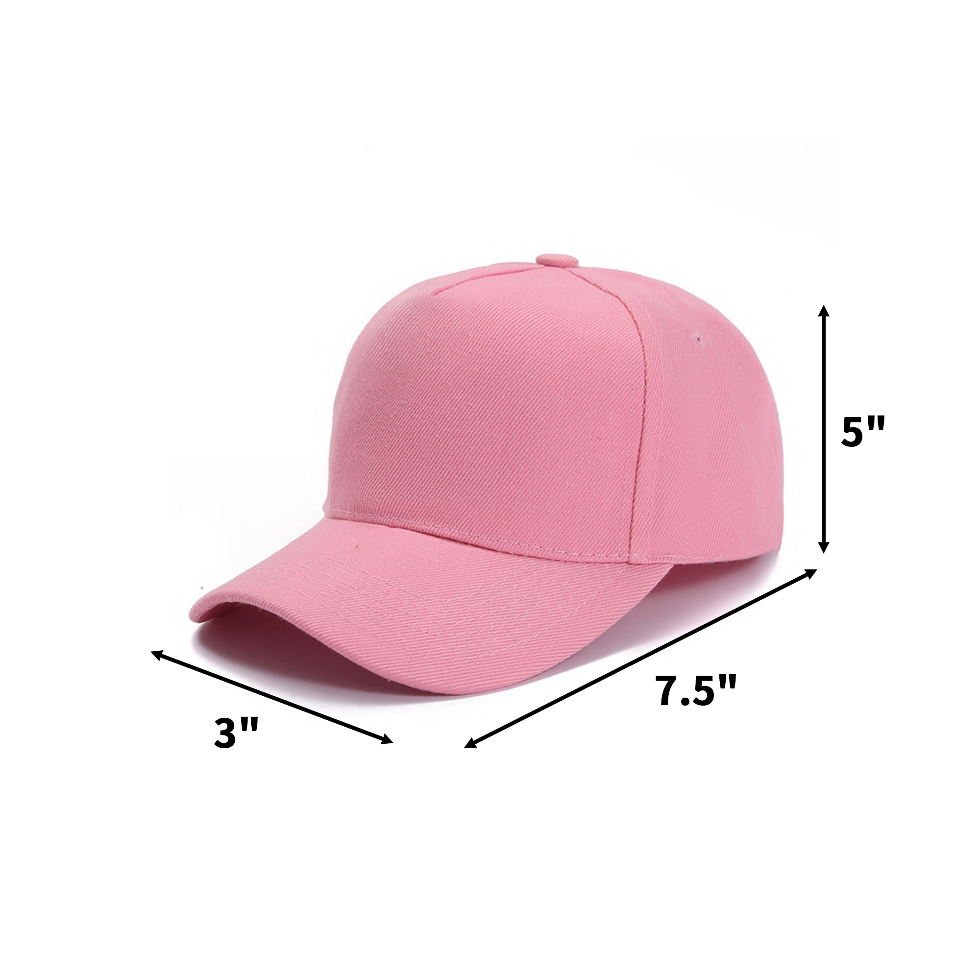 Cotton Unconstructed Baseball Cap 7.5" By 3" By 5" 11