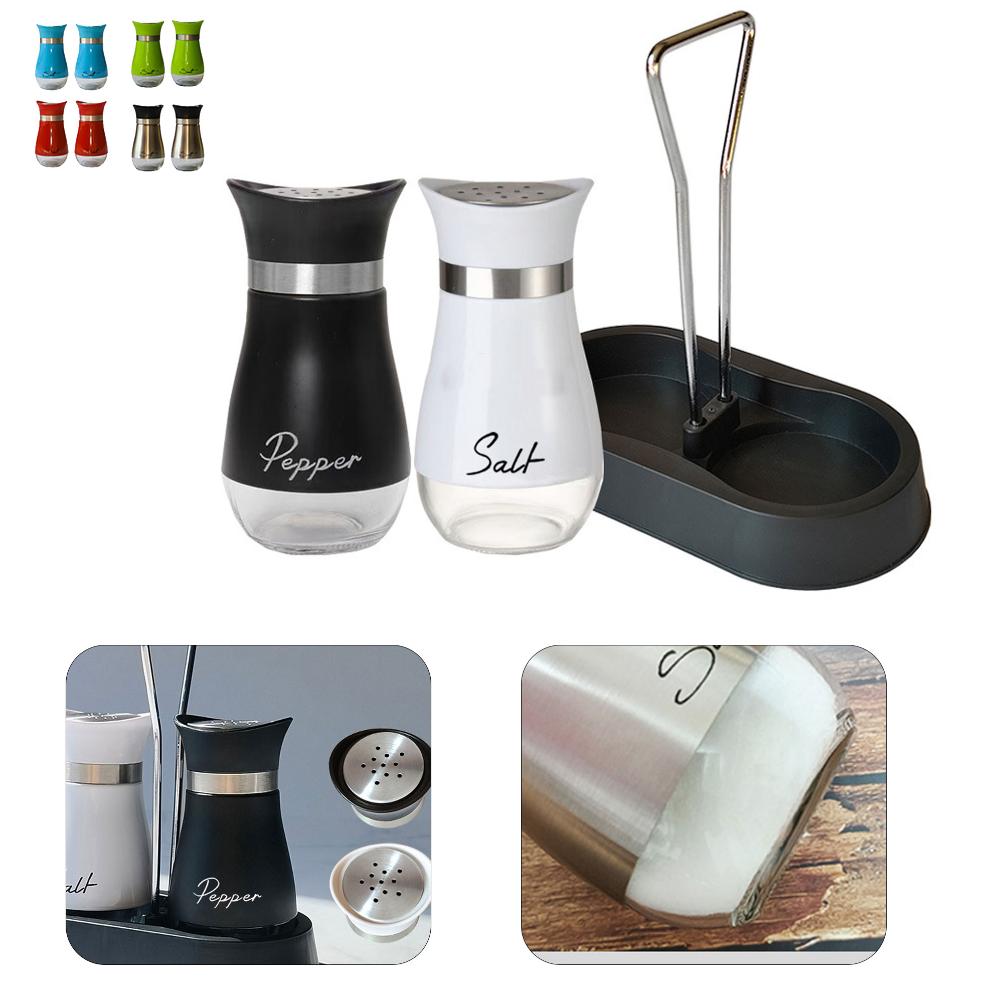 Stainless Steel Kitchen Spice Jar Set 2