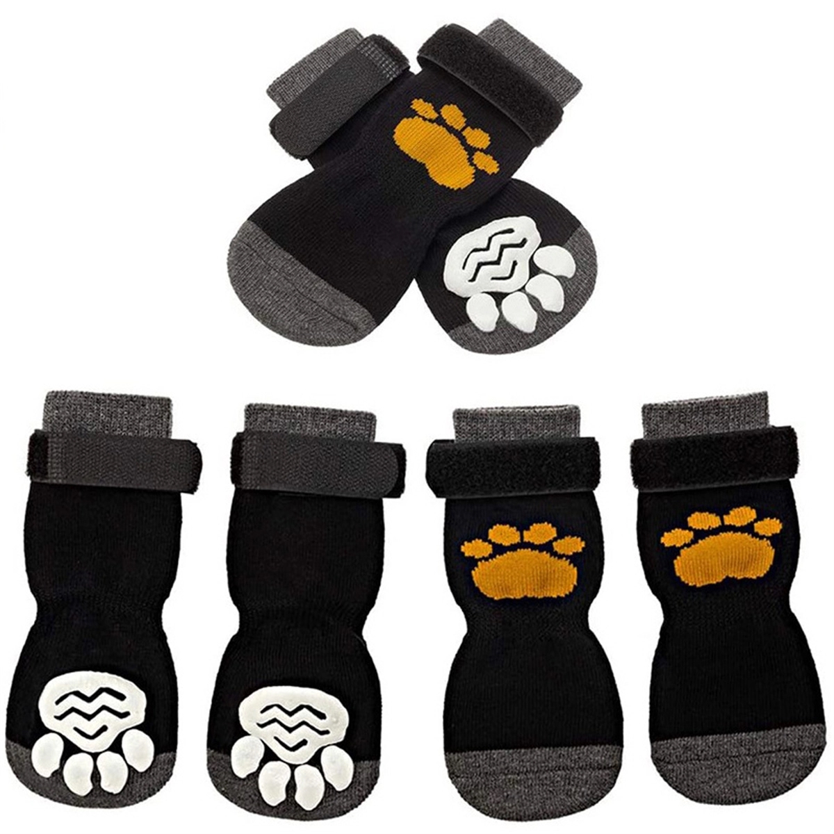 Anti-Slip Dog Socks with Adjustable Straps 5