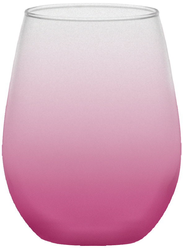 5 oz. Stemless White Wine, custom glassware with logo imprint 16