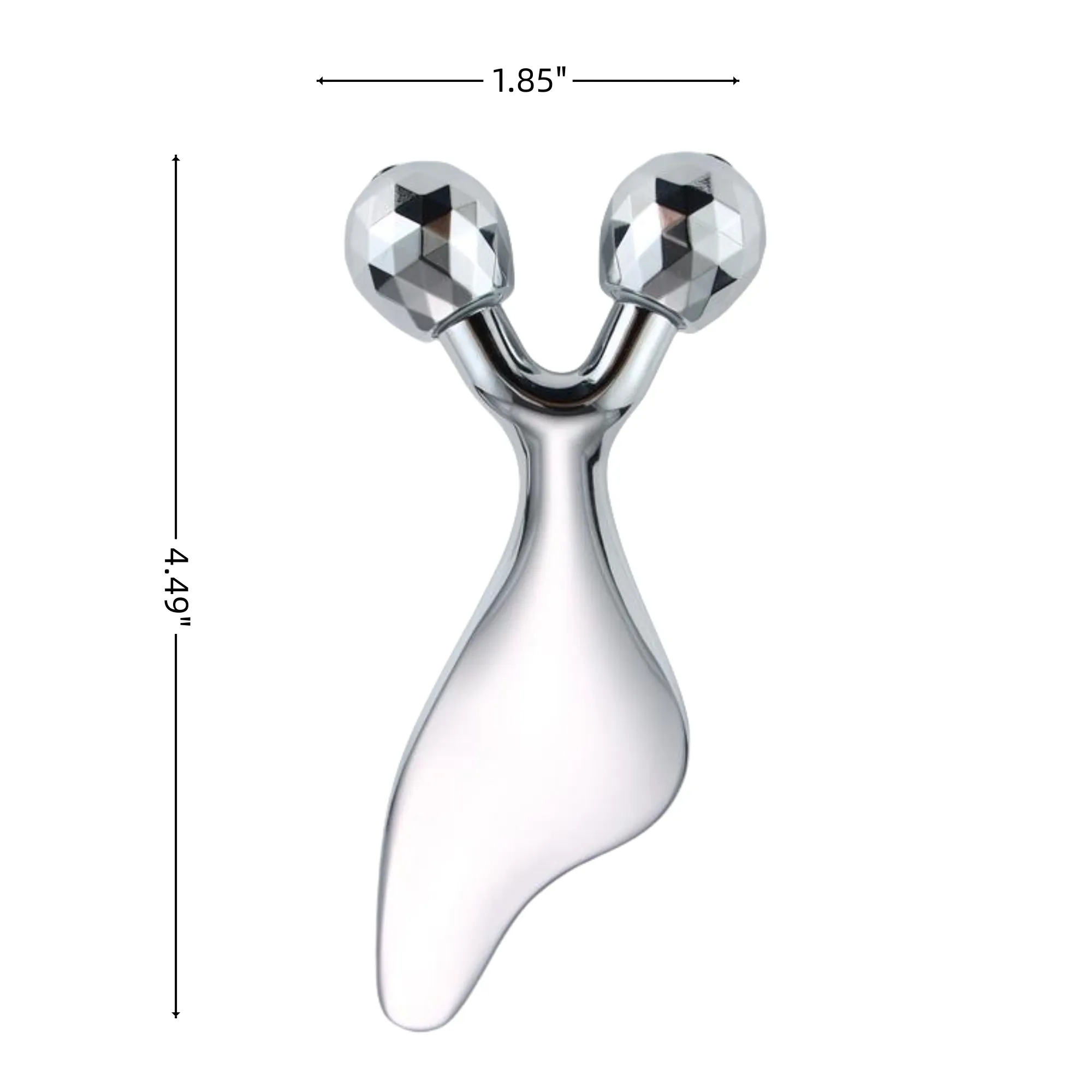 Mental Manual Facial Roller Massager Gua Sha Tool 2 in 1 4