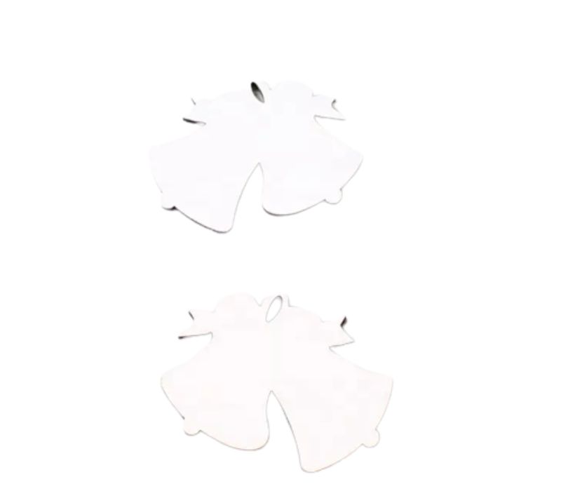 Two-Bell MDF Christmas Ornament 5
