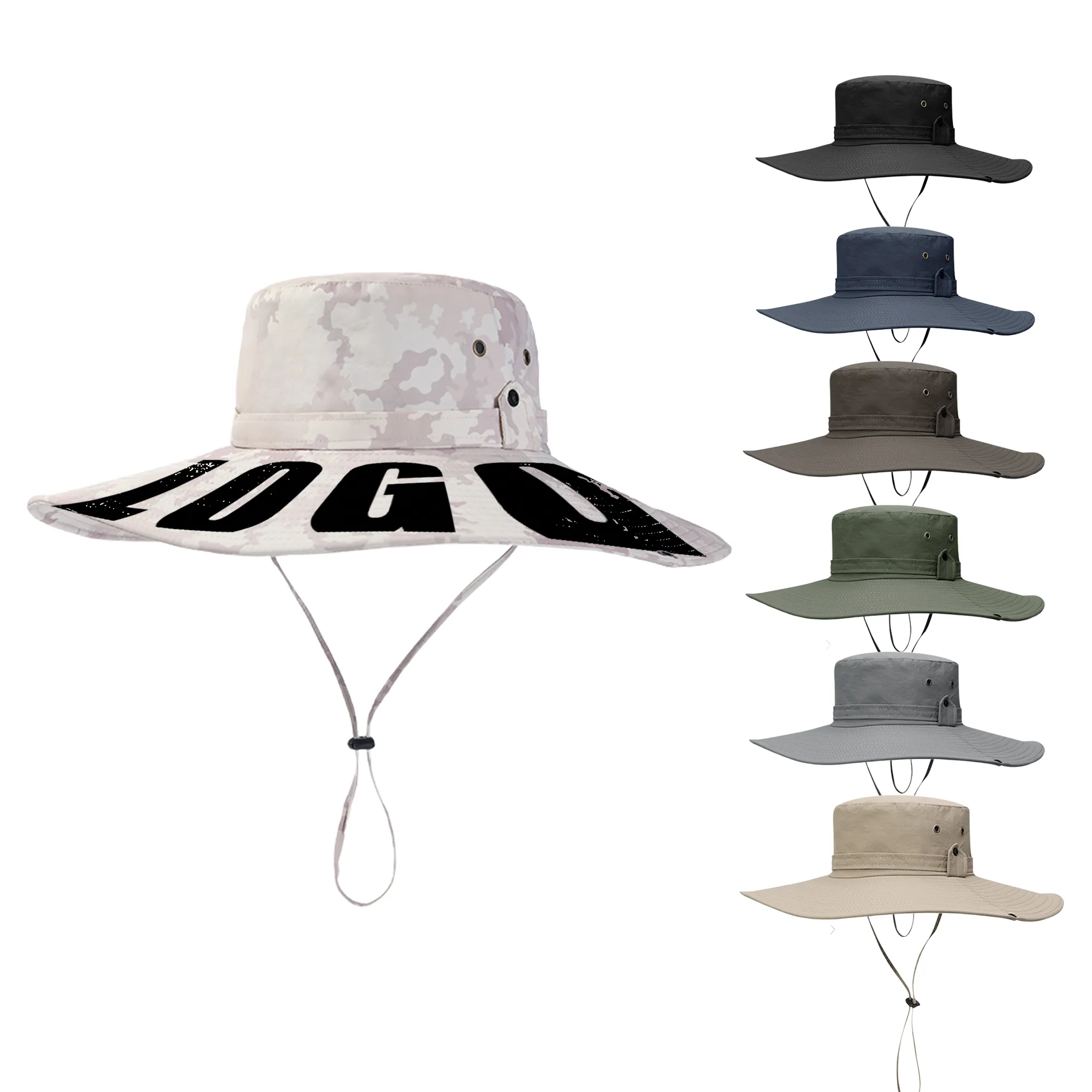 MOQ 50 PCS Outdoor Travel Bucket Sun Hat 3