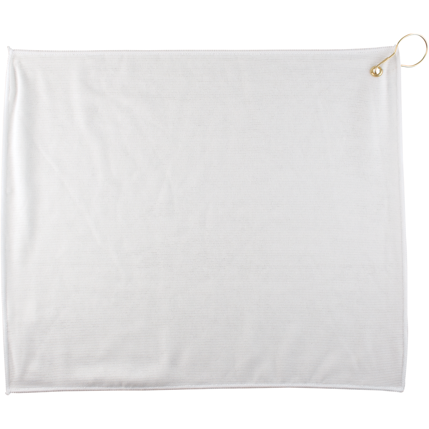 15" X 18" Polyester Blend White Golf Towel W G&h 2