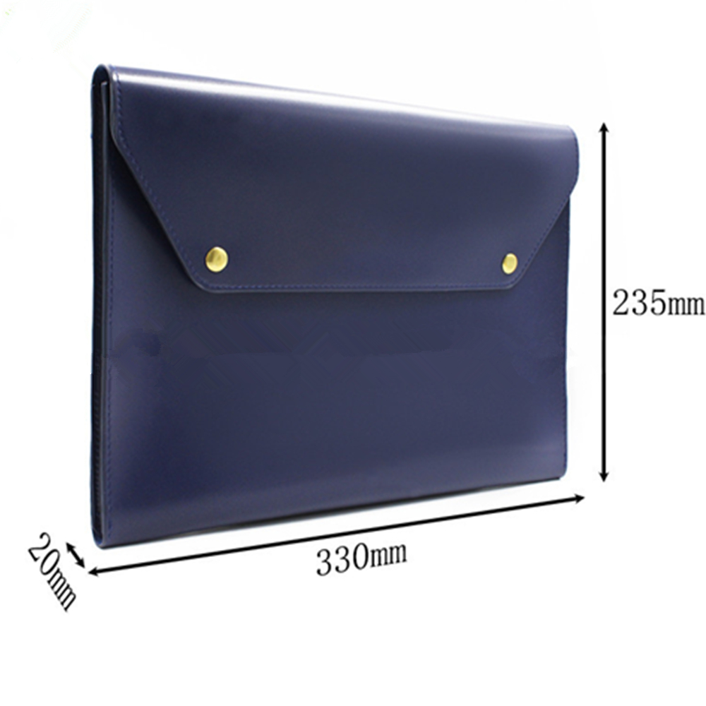 Snap Envelope Leather Document Bag 4