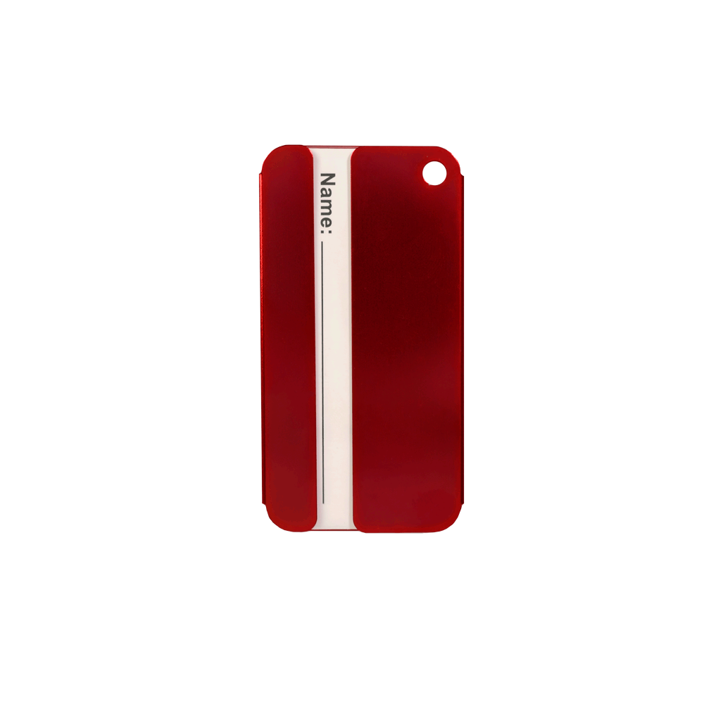 Texture Tone® Aluminum Rectangle Luggage Tag 4