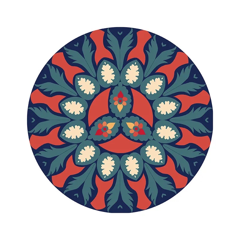 Vibrant Rubber Coaster 4.7 Inch Protects from Heat 5