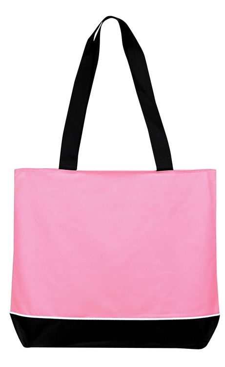 Zipper Shoulder Tote Bag with Full Top Zipper Gusset