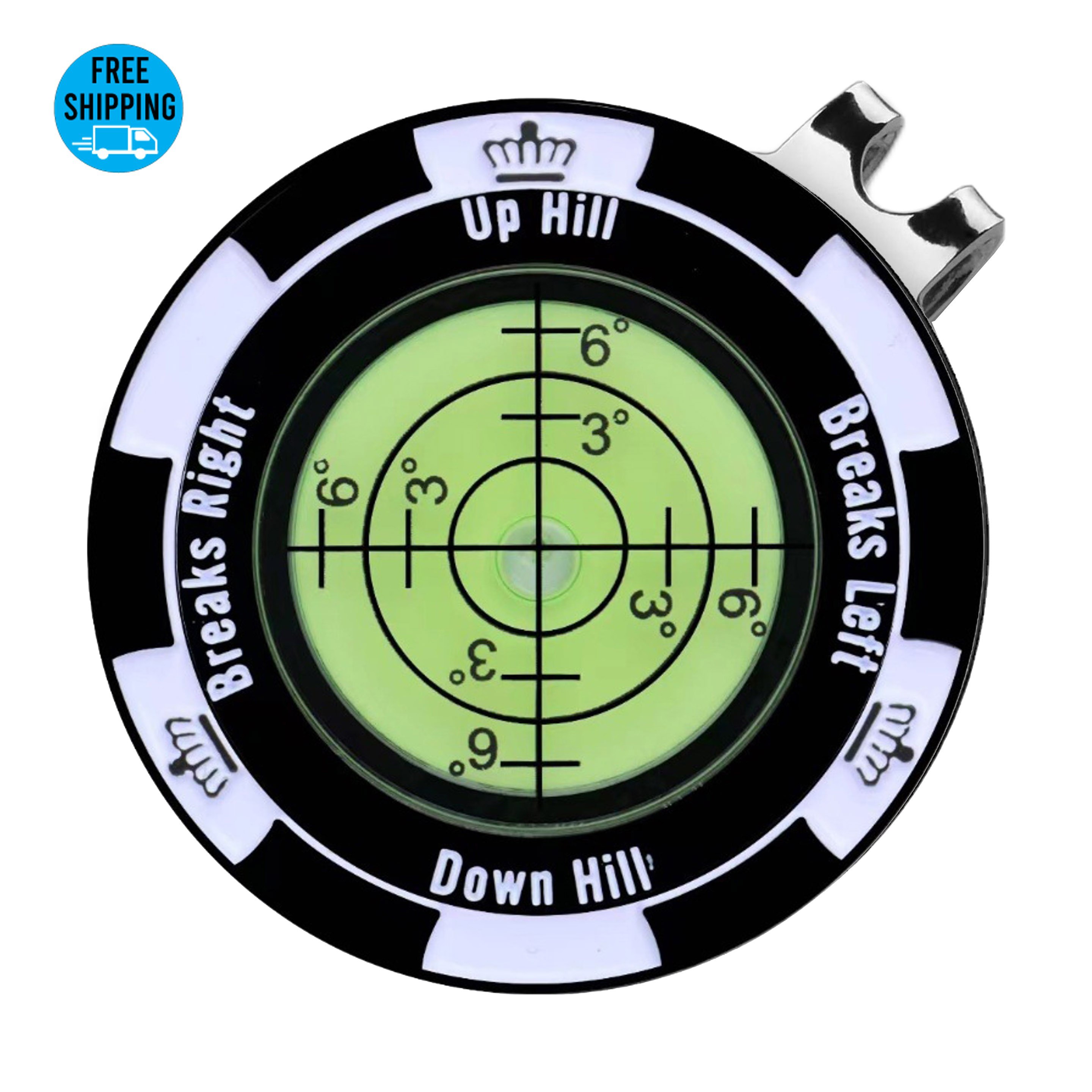 Magnetic Green Reader Ball Marker with Hat Clip 1