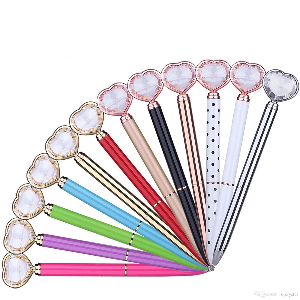 Heart Shape Crystal Diamond Ballpoint Pen 6
