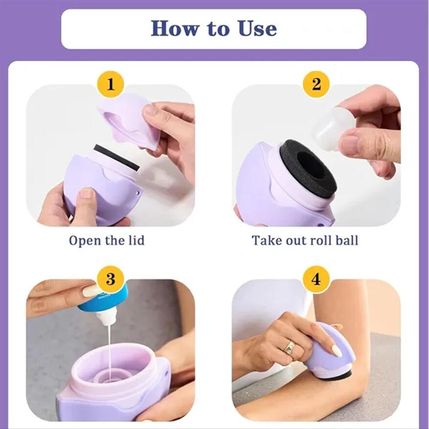 Refillable Roll on Sunscreen Applicator 4