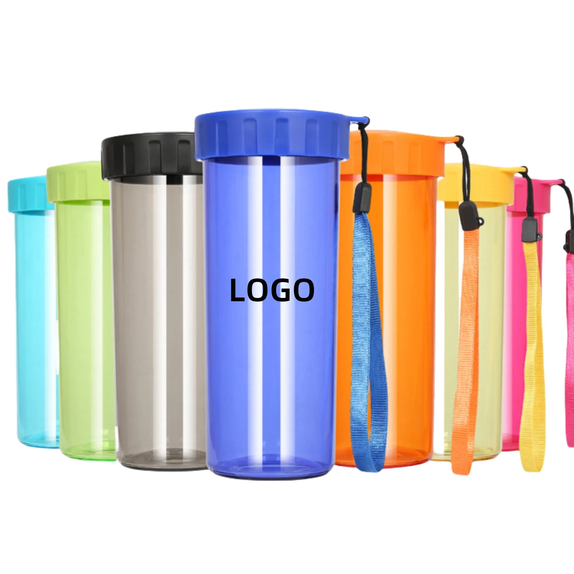 16oz Transparent Plastic Sports Water Bottle 4