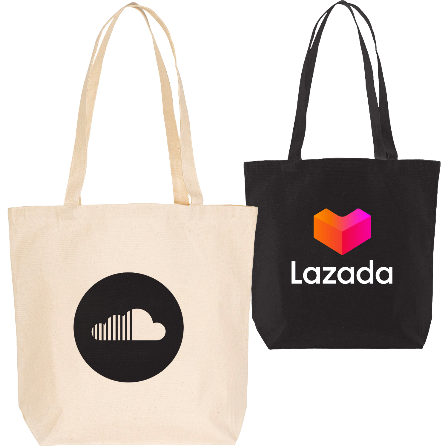 Multipurpose Large Cotton Tote Bag (18" x 16.5" x 5.5"), custom tote bag with logo imprint 2