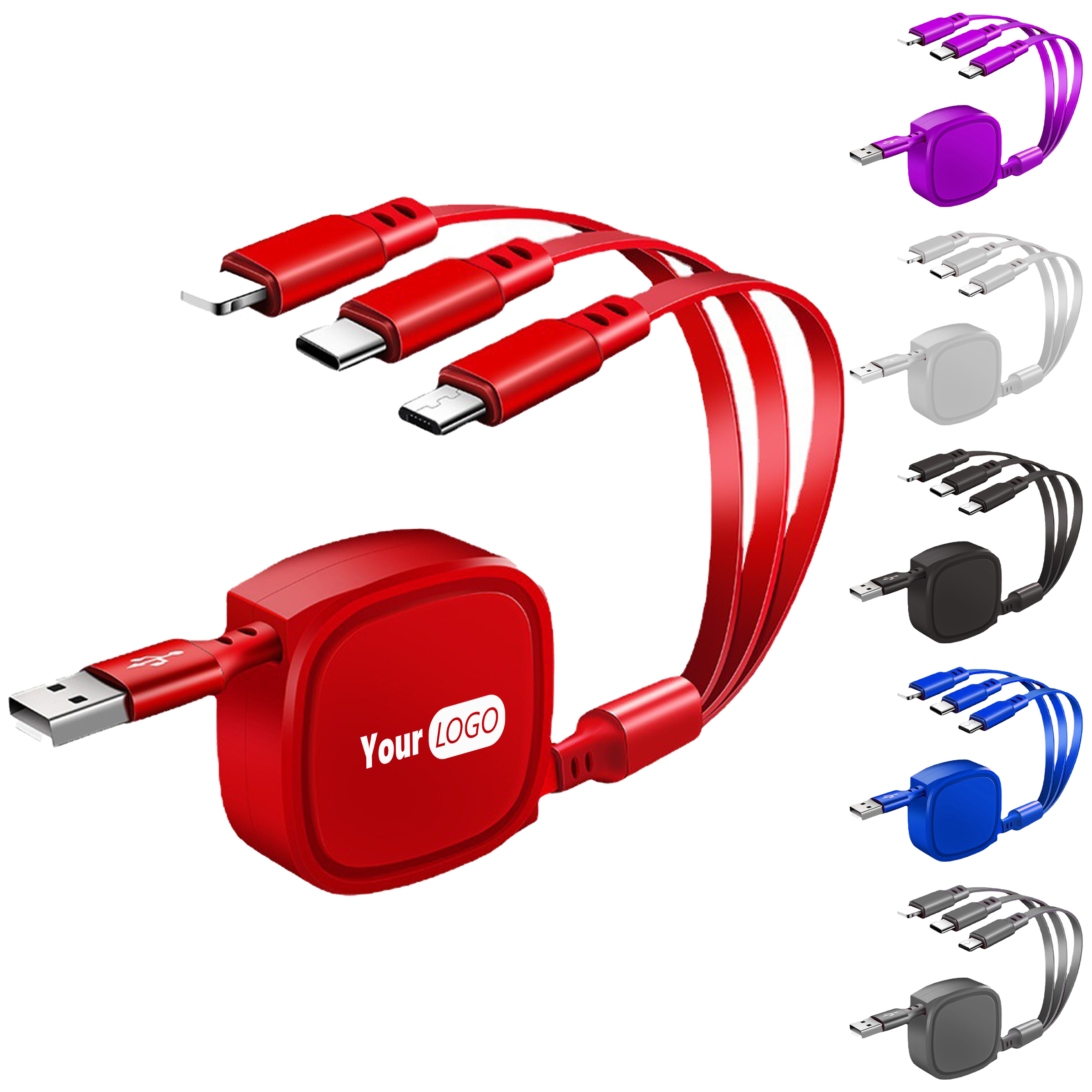 Abs Versatile Multi-Connector Charging Cable ?C Compact Design For Every Device 2