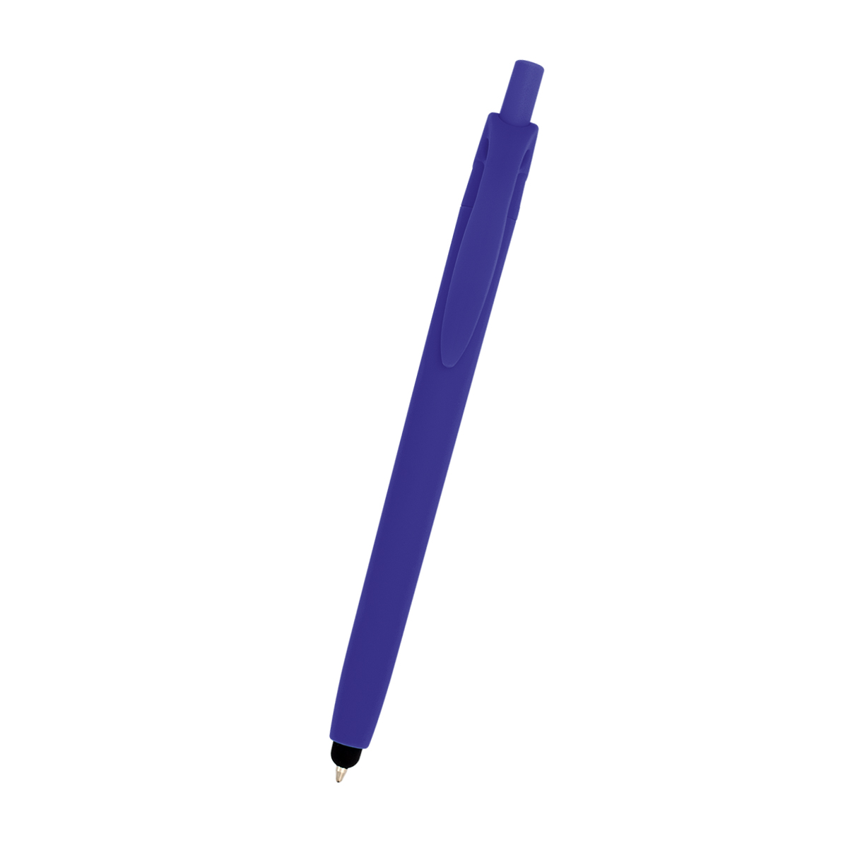 Zinnia Rubberized Pen With Stylus 28