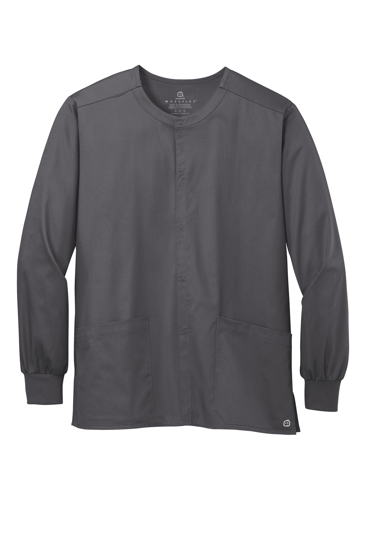 Wink® Unisex WorkFlex Snap-Front Scrub Jacket 7