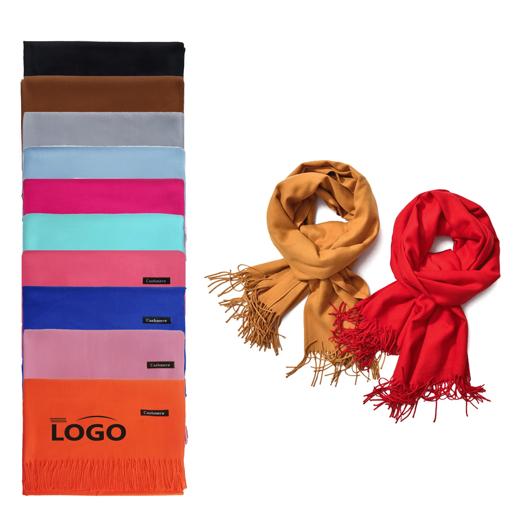 Tassel Pashmina Shawl Scarf MOQ 50PCS 1