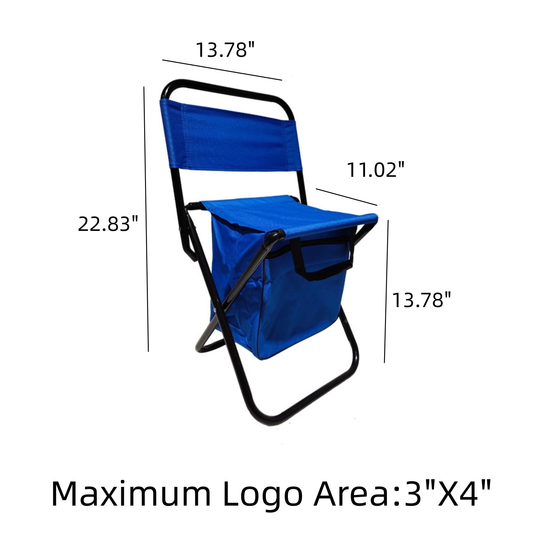 Chair with Back Rest And Storage Bag 3