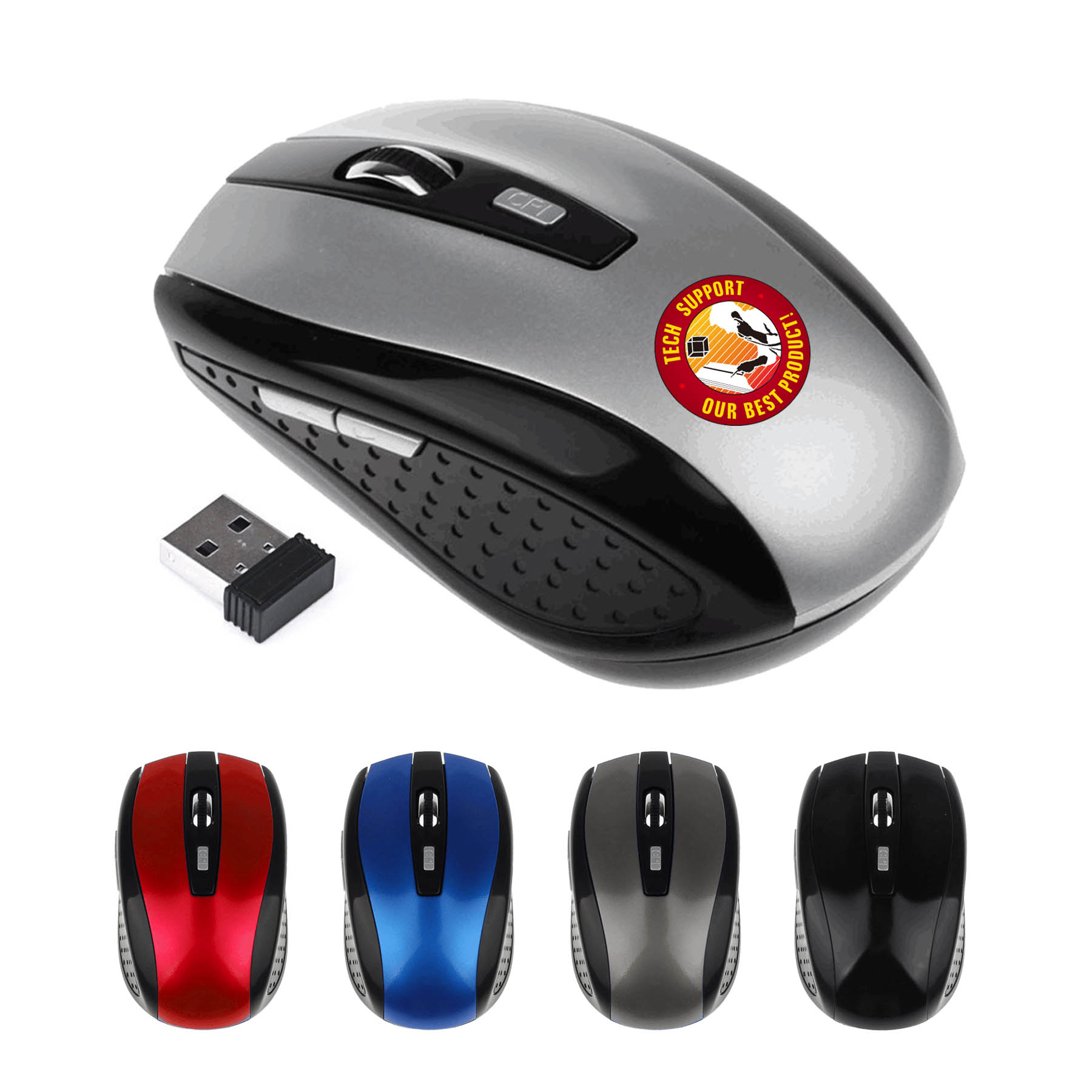 1400DPI 2.4ghz Wireless Optical Mouse/Mice 2