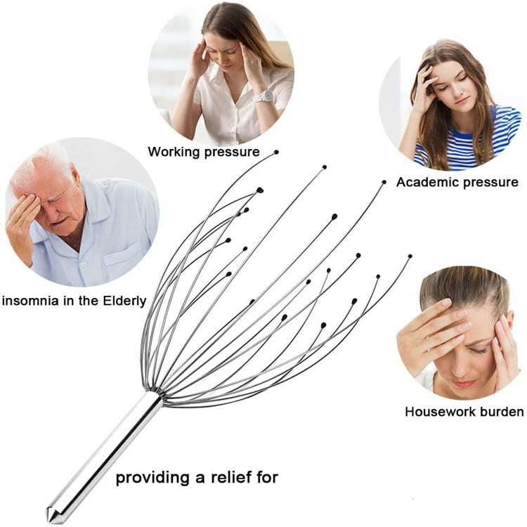 20 Fingers Head Scratcher for Scalp Body Relaxing 6