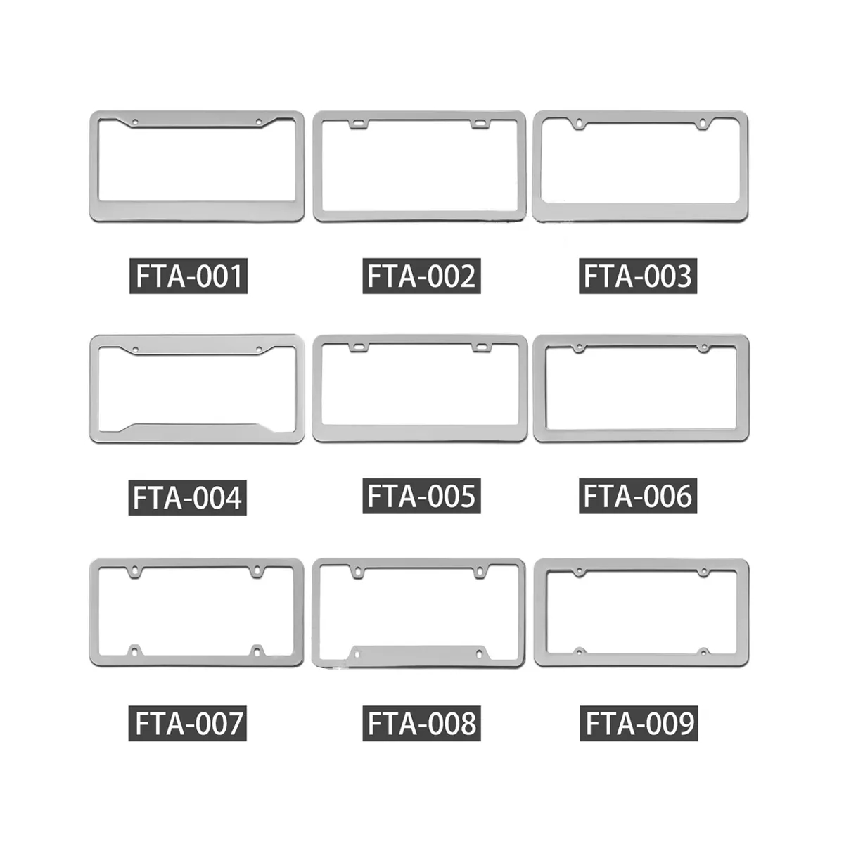 Aluminum Car's License Plate Frame 2