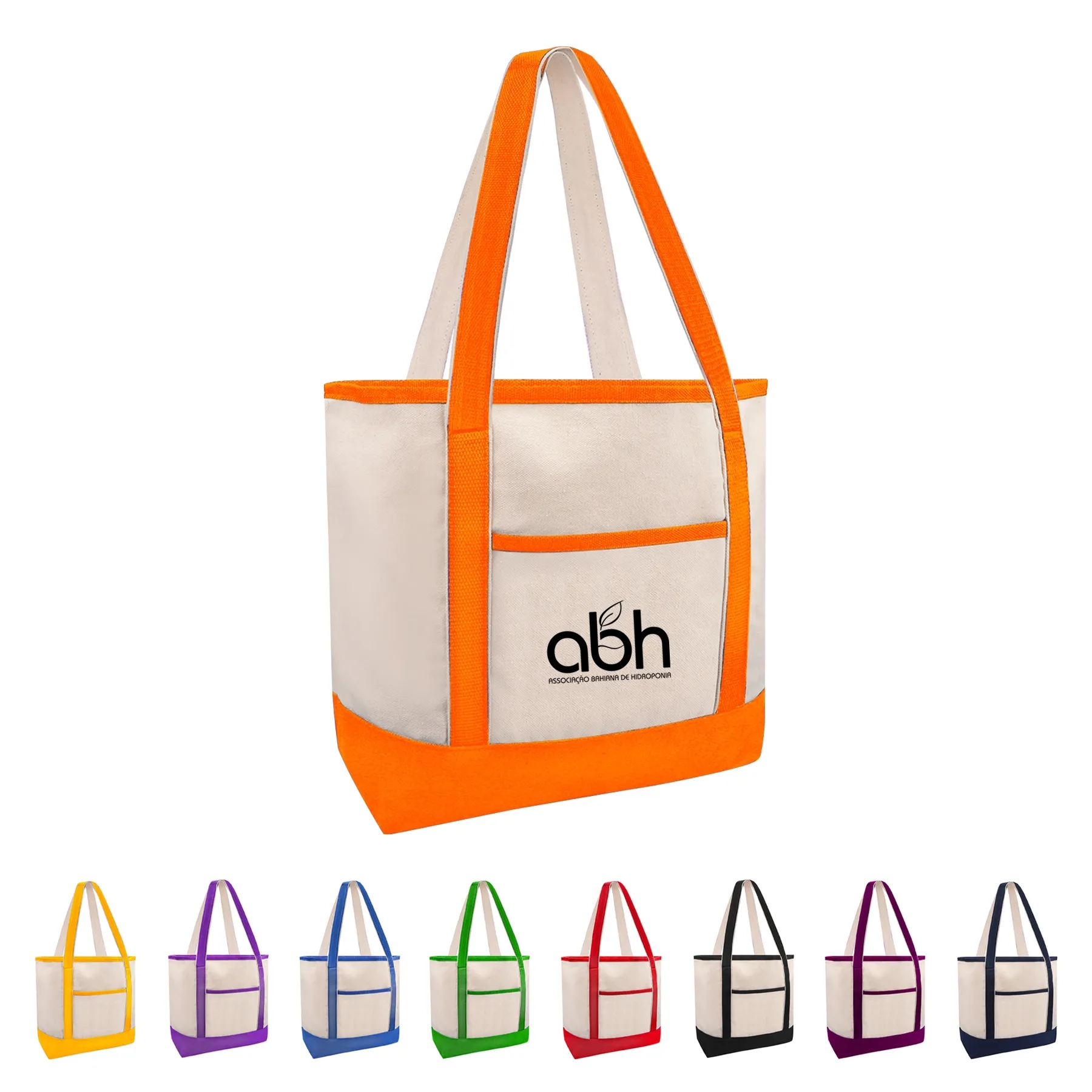 12oz. Natural Canvas Boat Tote w/ Reinforced Handle