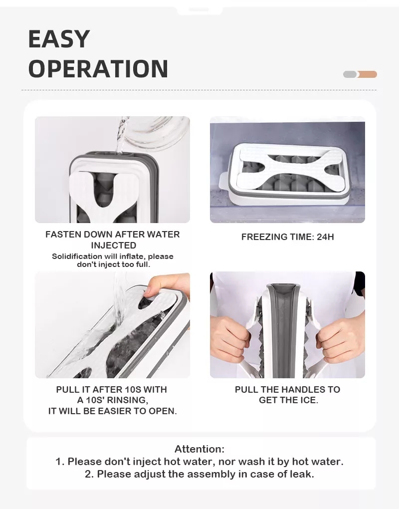 Foldable Ice Cube Tray 3